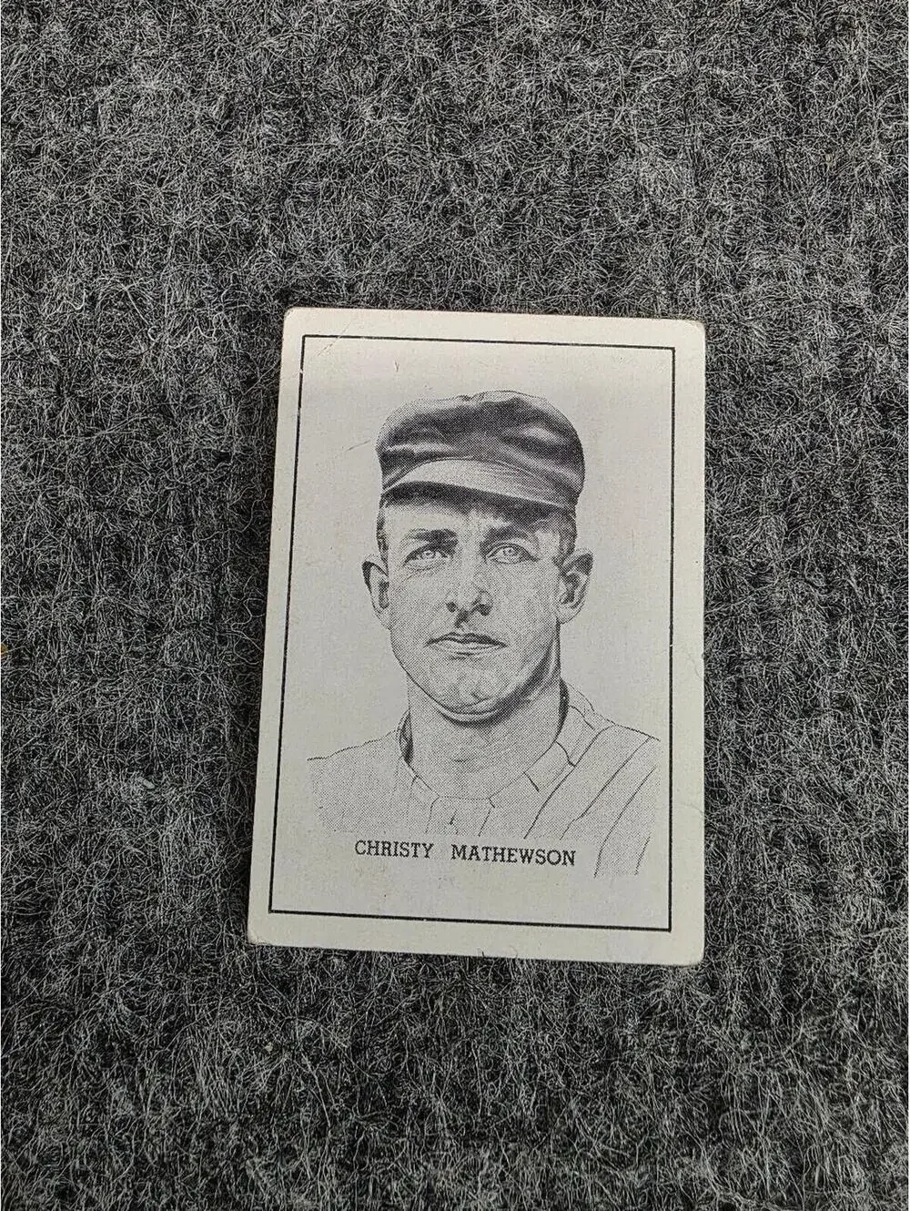 Christy Mathewson 1950 E.C. Calahan Baseball Hall of Fame Card